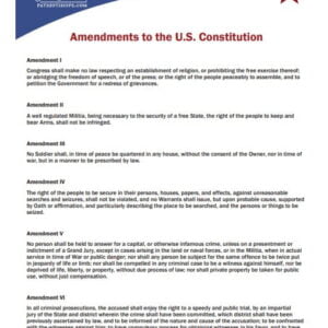 Amendments to the United States Constitution