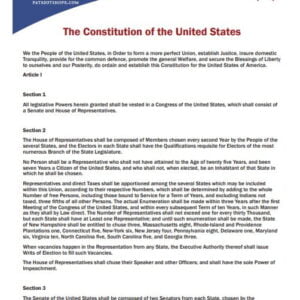 Constitution and Amendments of the United States