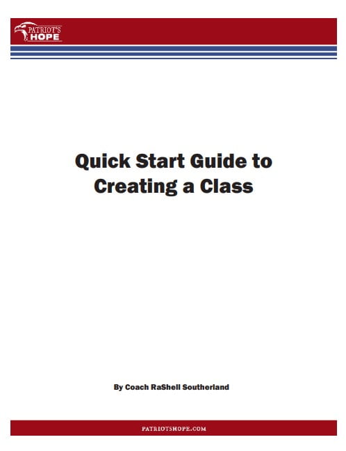 Creating a Class Quick Start Guide