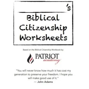 Biblical Citizenship Kids Workbook