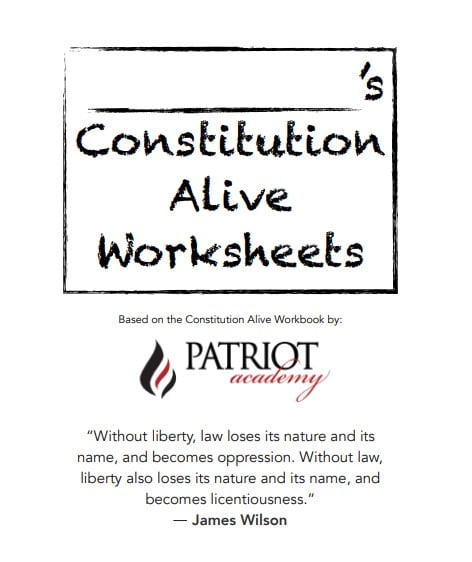 Constitution Alive Kids Workbook