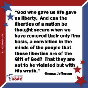 Thomas Jefferson God who gave us life