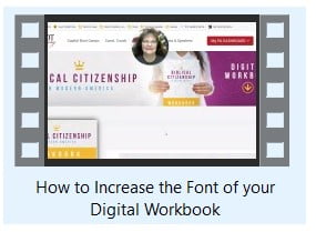 How to Increase the Font on Your Digital Workbook